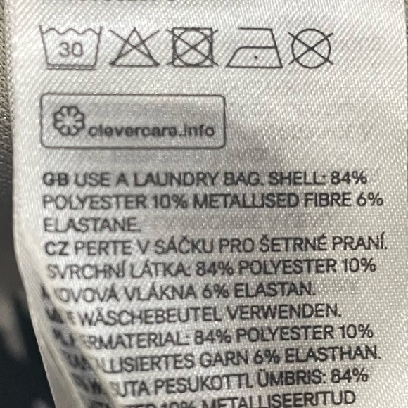 Divided by H&M silver metallic spaghetti strap knee-length dress / XS / EUC - Picture 11 of 11